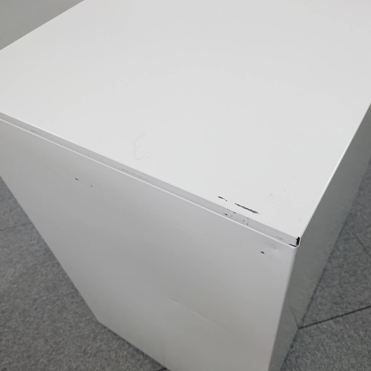 【送料無料】イトーキ サイドワゴン 脇机 ワゴン A4 2段 W40×D59.3×H65.1cm ホワイト 中古