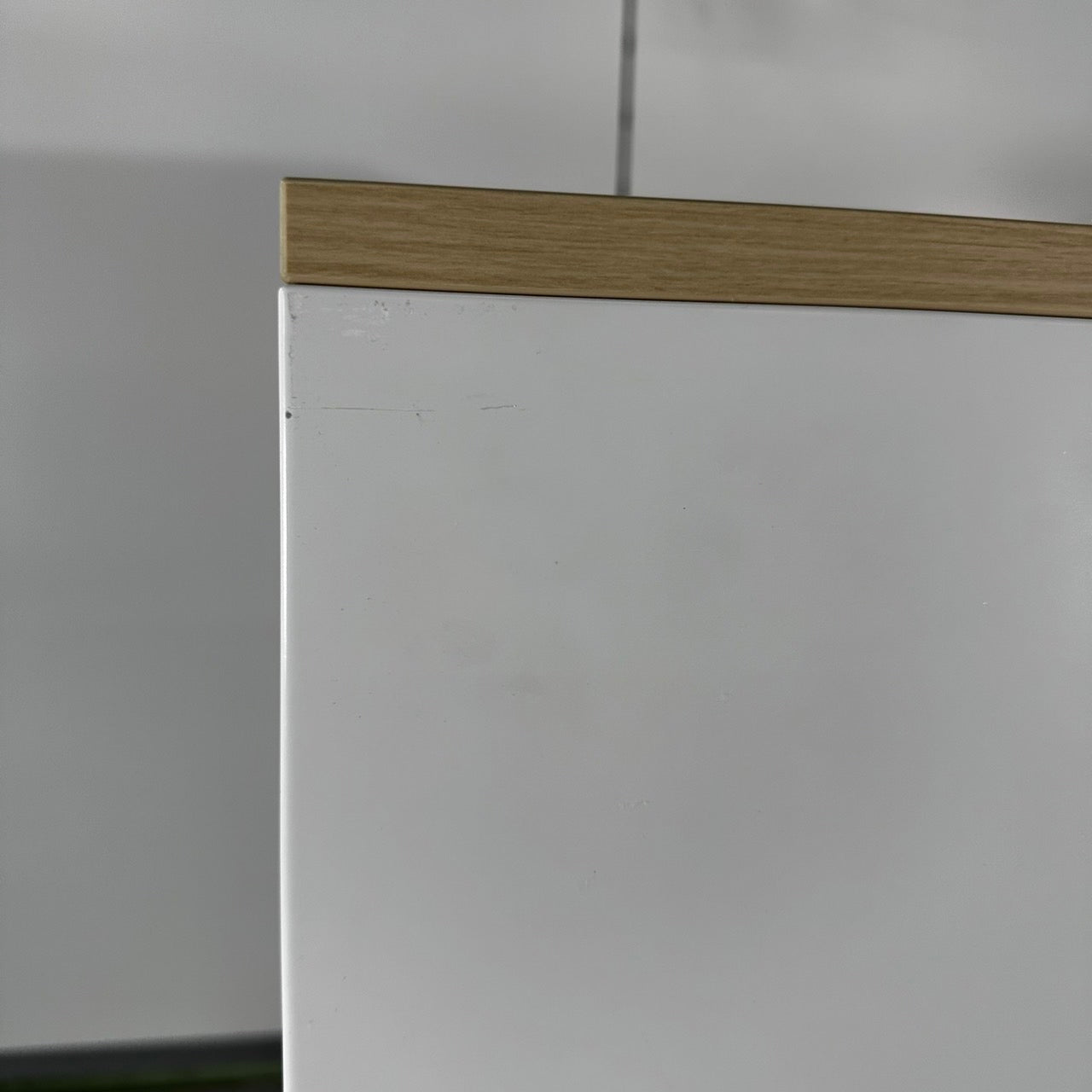 ウチダ/内田洋行 スチール書庫 ローキャビネット 両開き 鍵なし 天板ナチュラル 900 x 450 x1120 中古