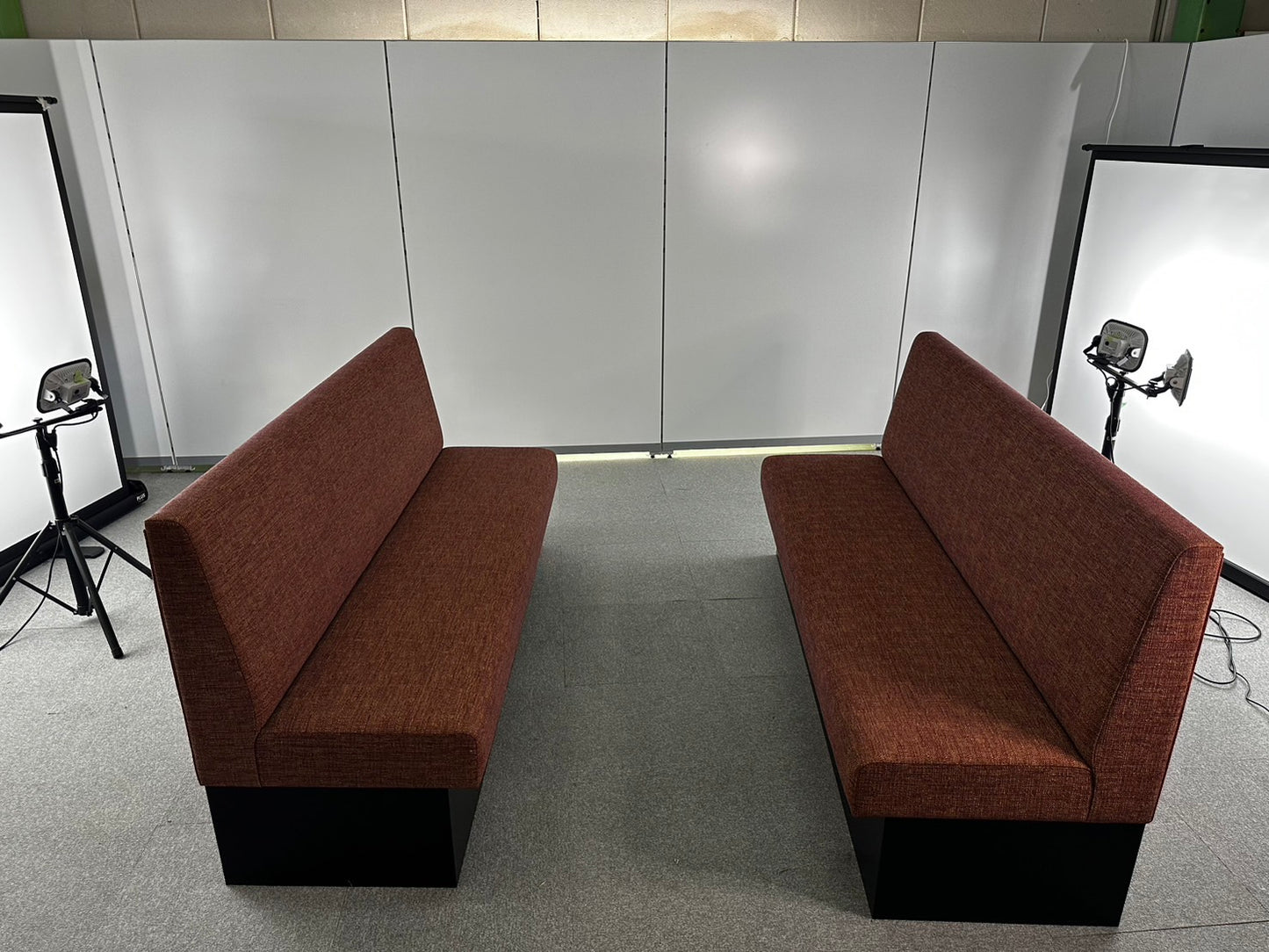 中古|3人掛けソファ セット 造作ソファ ミーティングブースソファ メーカー不明