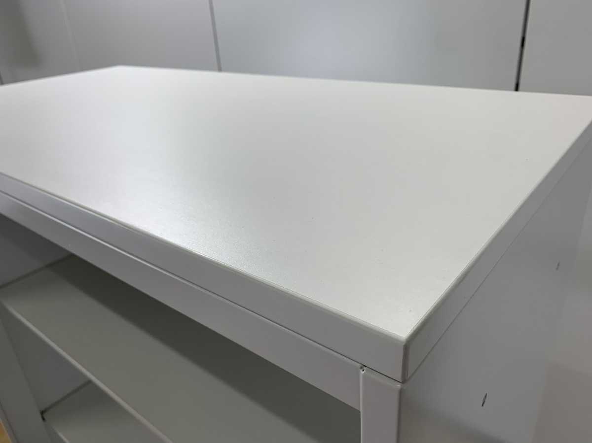 中古|コクヨ オープン書庫 スチール 書庫 保管庫 キャビネット 3段 ホワイト W900mm D450mm H1030mm