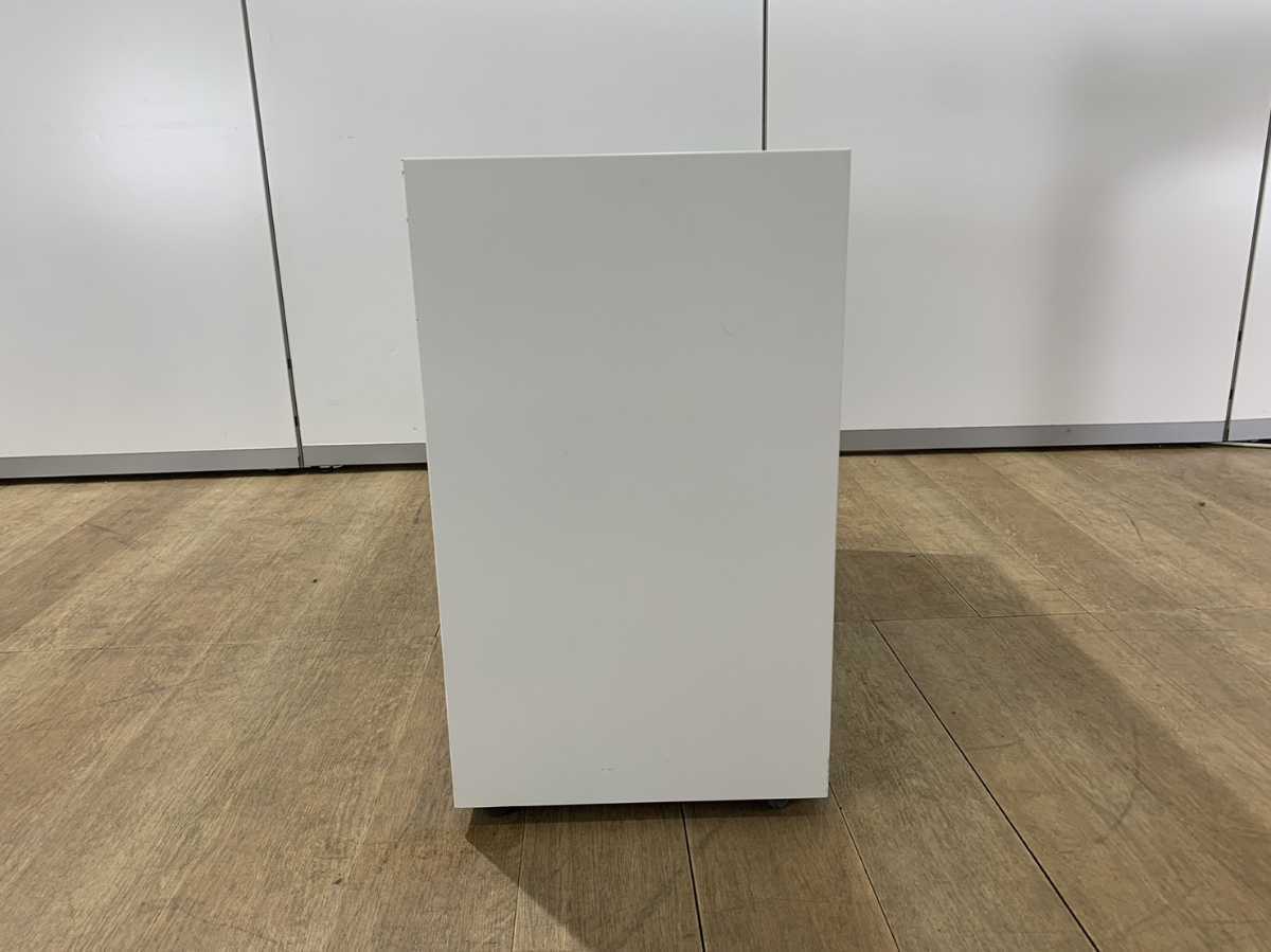 中古|ウチダ オープンワゴン オープン書庫 システムワゴン デスク下 棚 扉なし ローキャビネット 白