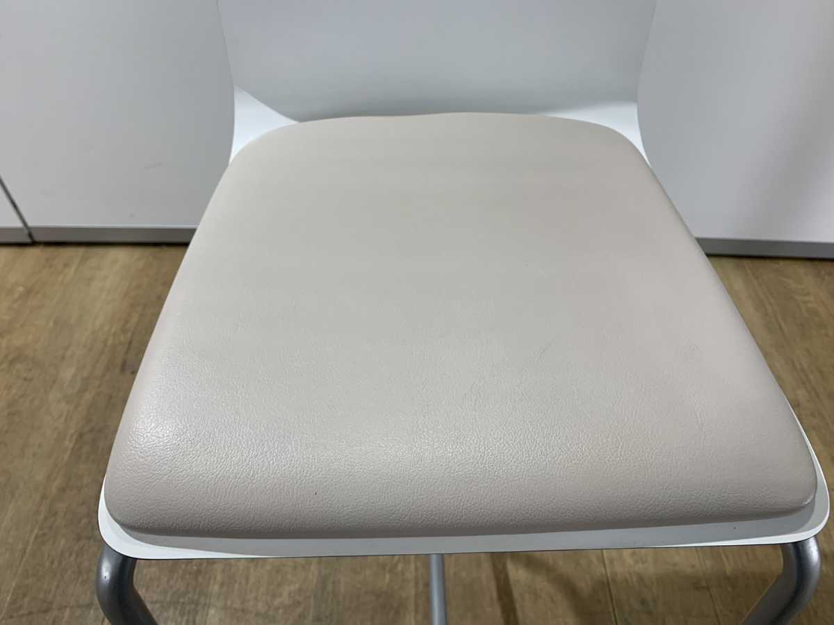 中古|おしゃれカフェ カウンター ハイチェア ダイニングチェア ホテル カウンターチェア 白 パブリック