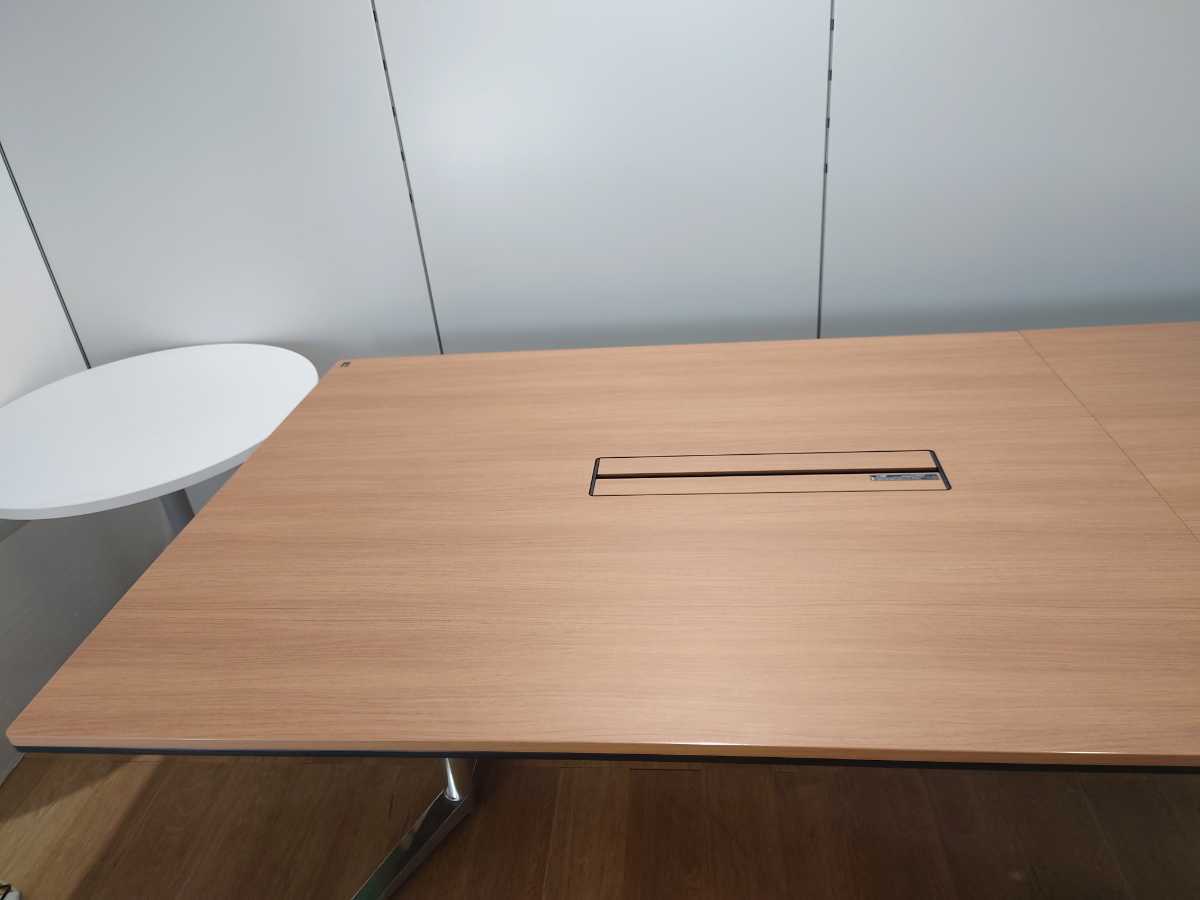 【中古】オカムラ ラティオII 会議 打合せ ミーティング テーブル 2020年製 W3200mm ラティオ2