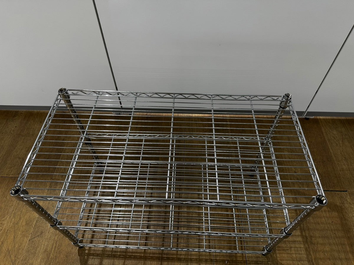 中古|アイリスオーヤマ ラック メタルラック 飾り棚 スチールラック 幅90cm