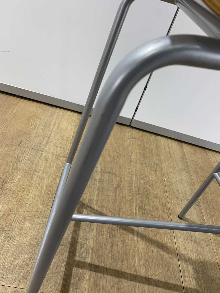 中古|おしゃれカフェ カウンター ハイチェア ダイニングチェア ホテル カウンターチェア 白 パブリック