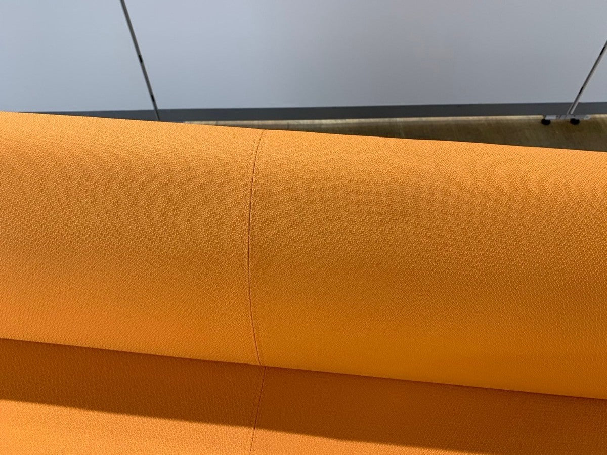 中古|コクヨ ソファ 3人掛け カフェ ダイニング 待合 応接 520シリーズ オレンジ