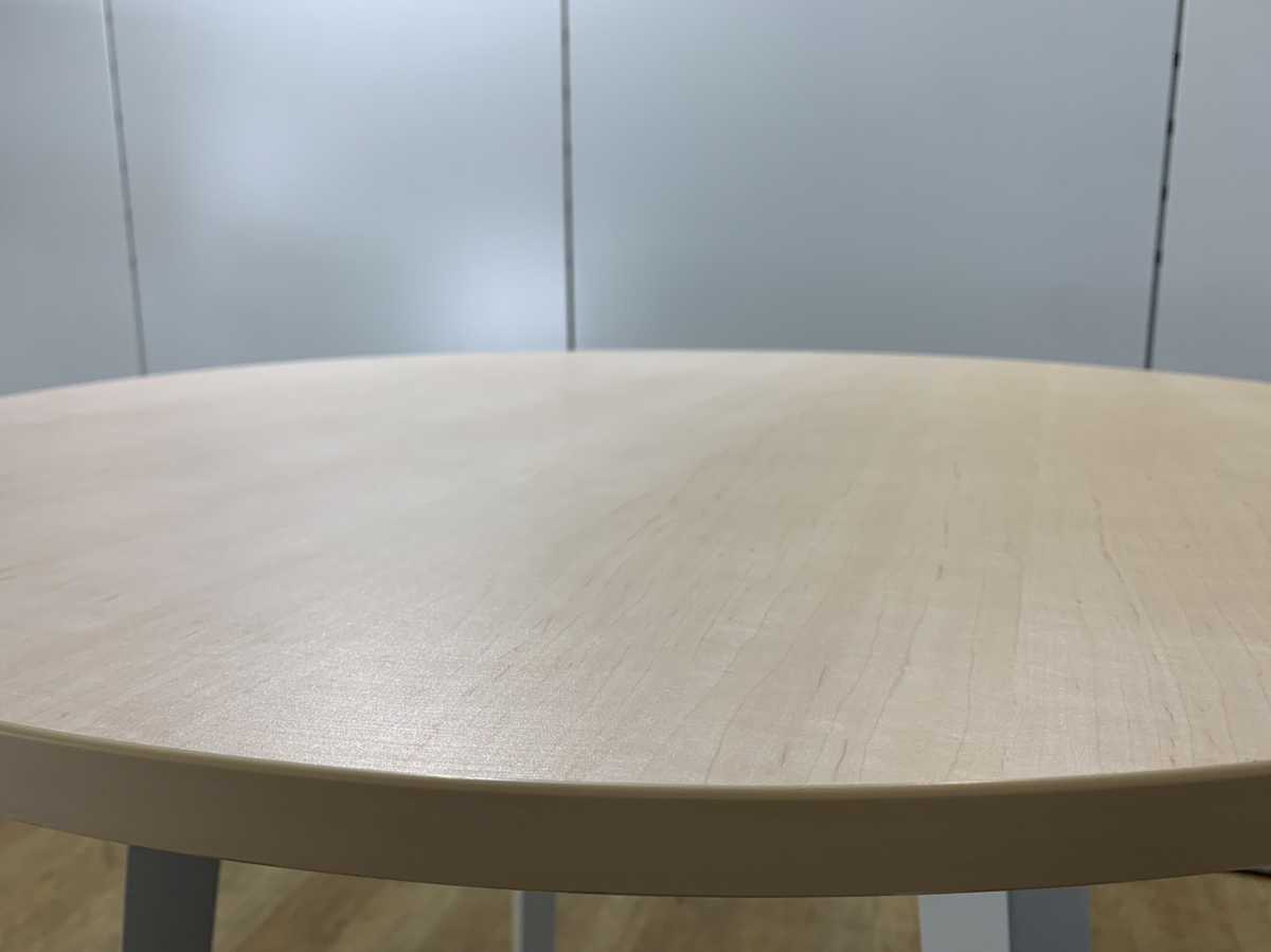 中古｜ウチダ 会議テーブル 丸型 円形 ハイテーブル ダイニング カフェ W900mm D900mm H950mm